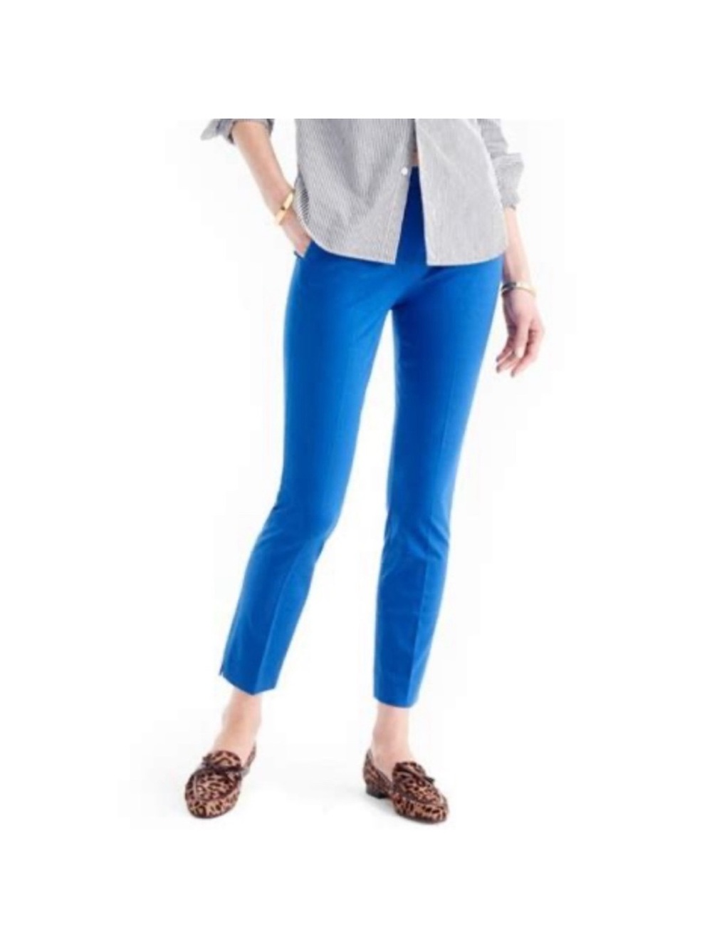J.Crew Martie Pant in Cobalt Blue | Slim Ankle Crop | Stretch - Size Tall!